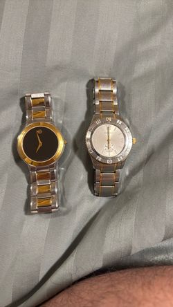 MOVADO- GOLD Two tone stainless steel watches