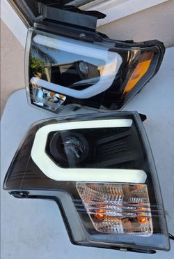 09-14 Ford F150 LED DRL Projector Headlights Luces Focos Micas Faros Faroles Headlamps