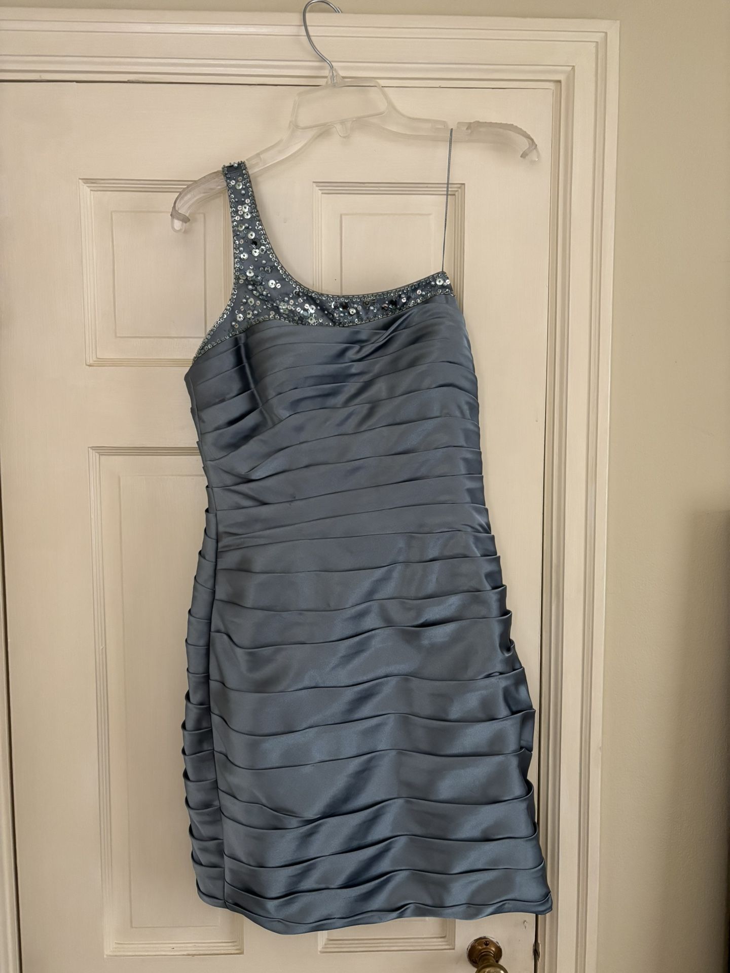 One-Shoulder Winter Formal Dress