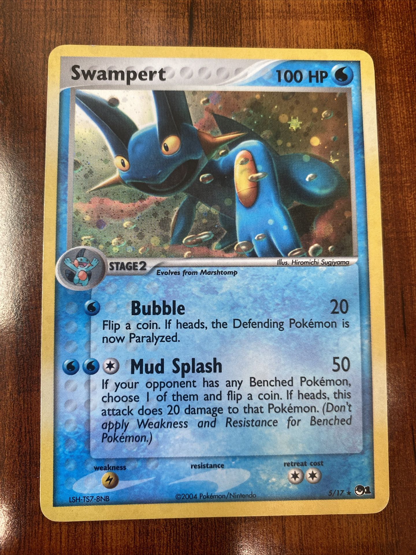 Pokemon Swampert 5/17 Holo Rare POP Series Promo 1 2004 HP