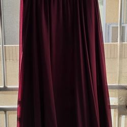 For you burgundy prom evening formal dress