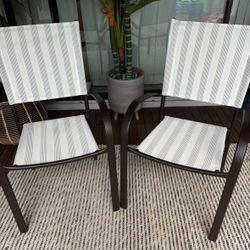 Set Of 4 Patio Chairs 