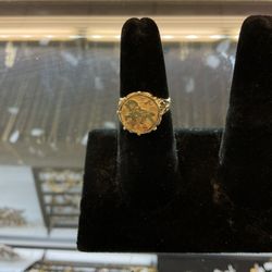10k Leo Zodiac Ring 42369-1 