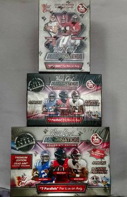 Three Great 2021 Wild Card Alumination Football Boxes