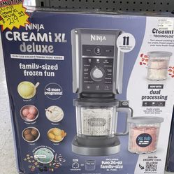 Ninja CREAMi XL Deluxe 11-in-1 Ice Cream & Frozen Treat Maker. 