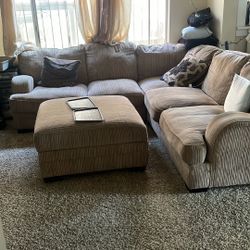 Free L shaped Couch!! Feather Filled Cushions!
