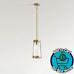 PB Elizabeth Glass Tapered Petite Pendant
