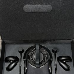 Meta Oculus Rift CV1 VR Virtual Reality Headset System W/ Sensors - Black
