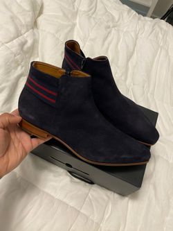 Navy Blue Suede