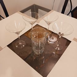 Martini Cocktail 🍸Glass & Mixer  Set
