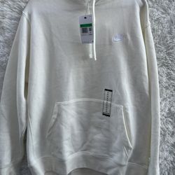 New Nike Men's Cream Hoodie size XL