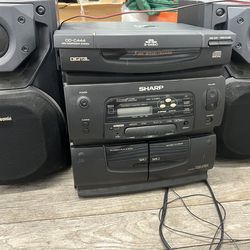 Old Radio and Speakers