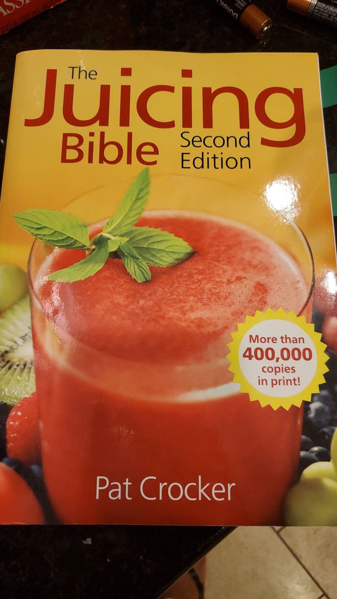 Recipe book for juicing