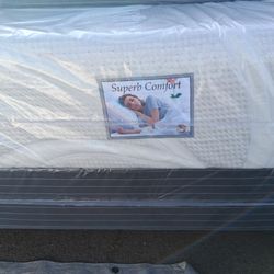 Brand New Queen Size Memory Foam Mattress And Box Spring Free Delivery Depends On Location