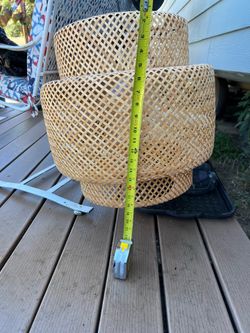 20” (XL) bamboo pendant light