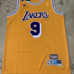 NWT Nick Van Exel Los Angeles LA Lakers Throwback Hardwood Classic Jersey #9 RARE KUPP /  KAWS/ Kobe Dodgers 8/24 / Mahomes / Gretzky