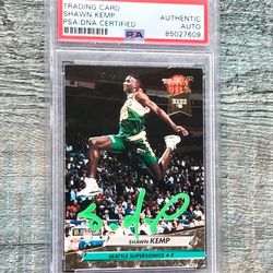 1992 Fleer Shawn Kemp Auto PSA/DNA