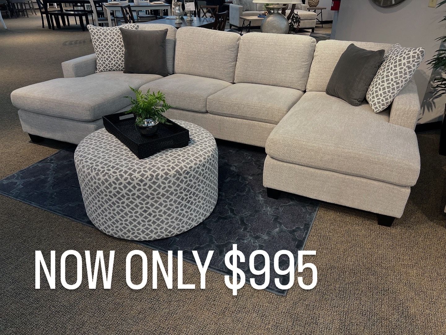 Dual Chaise Sectional ( Modern Home Furniture)