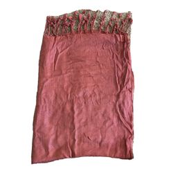 Red Maroon Burgandy Rectangle Shawl Hijab Scarf Wrap Table Runner Solid Viscose