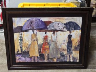 32 by 39 and a half picture and frame in like Brand new condition