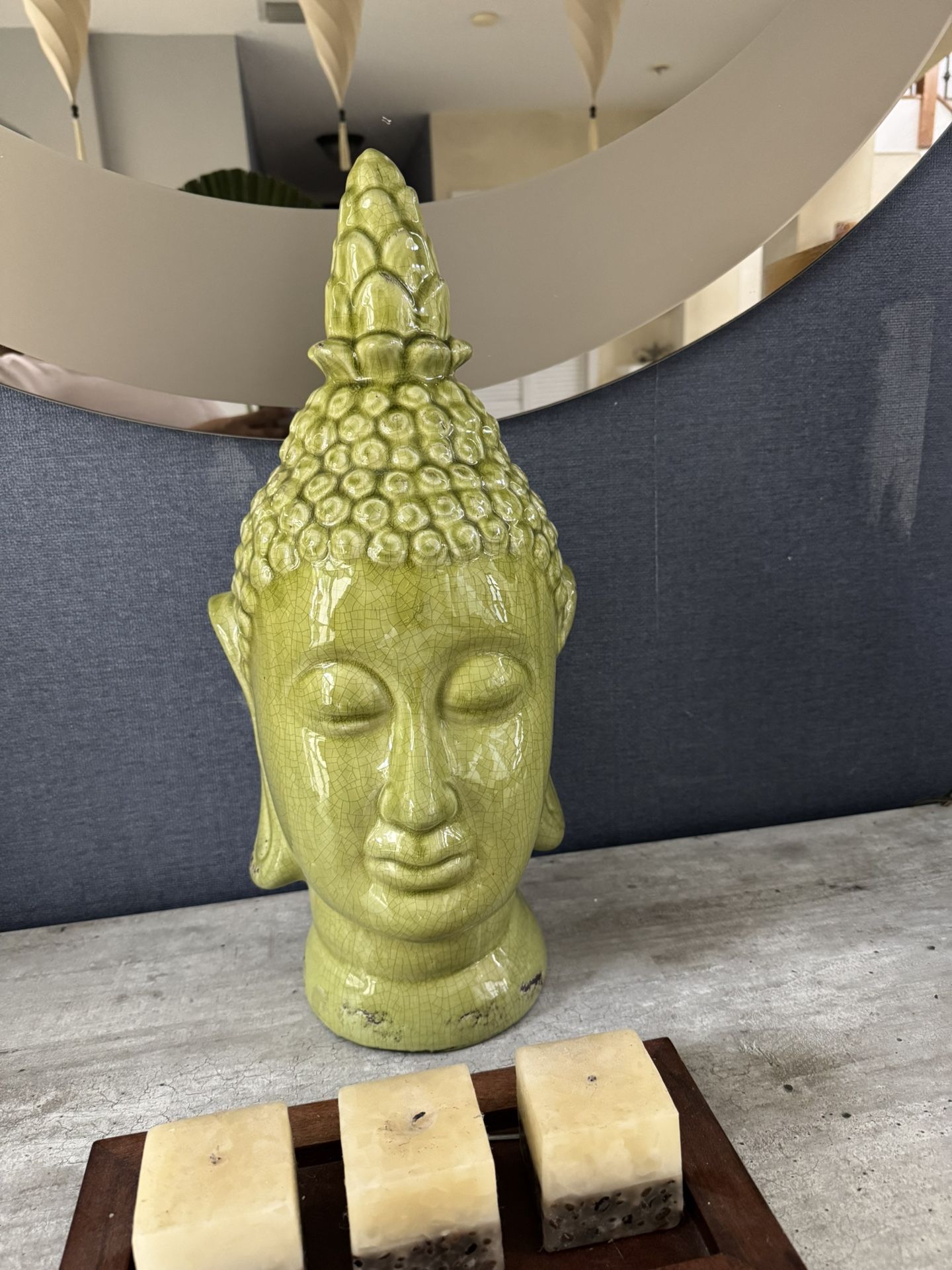 20” Buddha Ceramic Head
