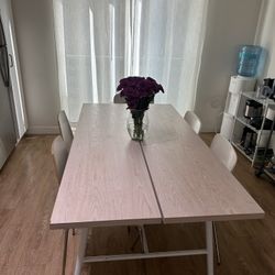 dining table and chairs