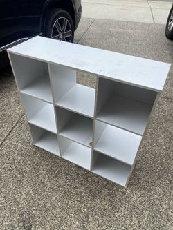 9 section shelving unit