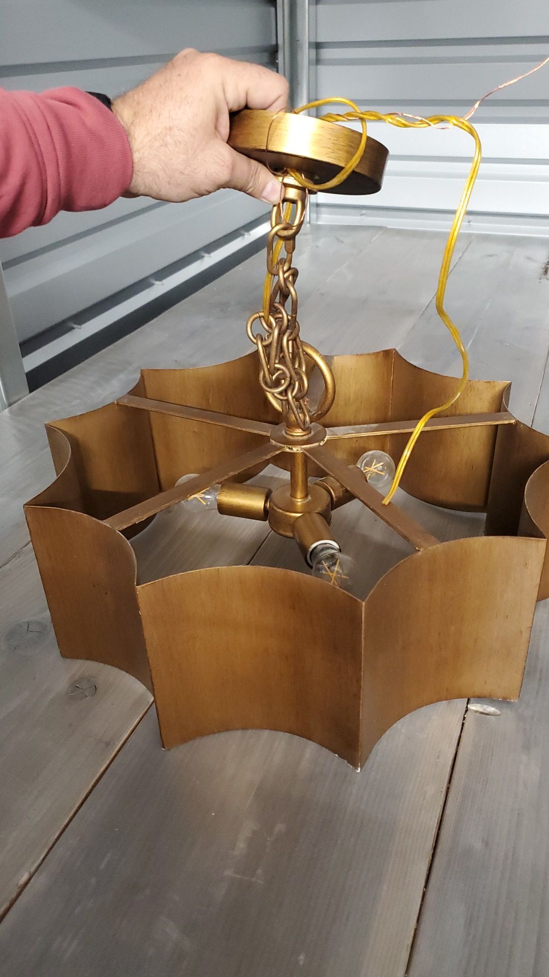 Unique hanging chandelier from world market