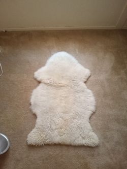 Natural Lamb Skin Small Rug