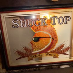 Shock Top Belgian Wheat 25x20 Bar Mirror 