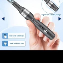 Retail $149.99) Sergand Derma Roller Kit, 0.25 mm Microneedle, Black