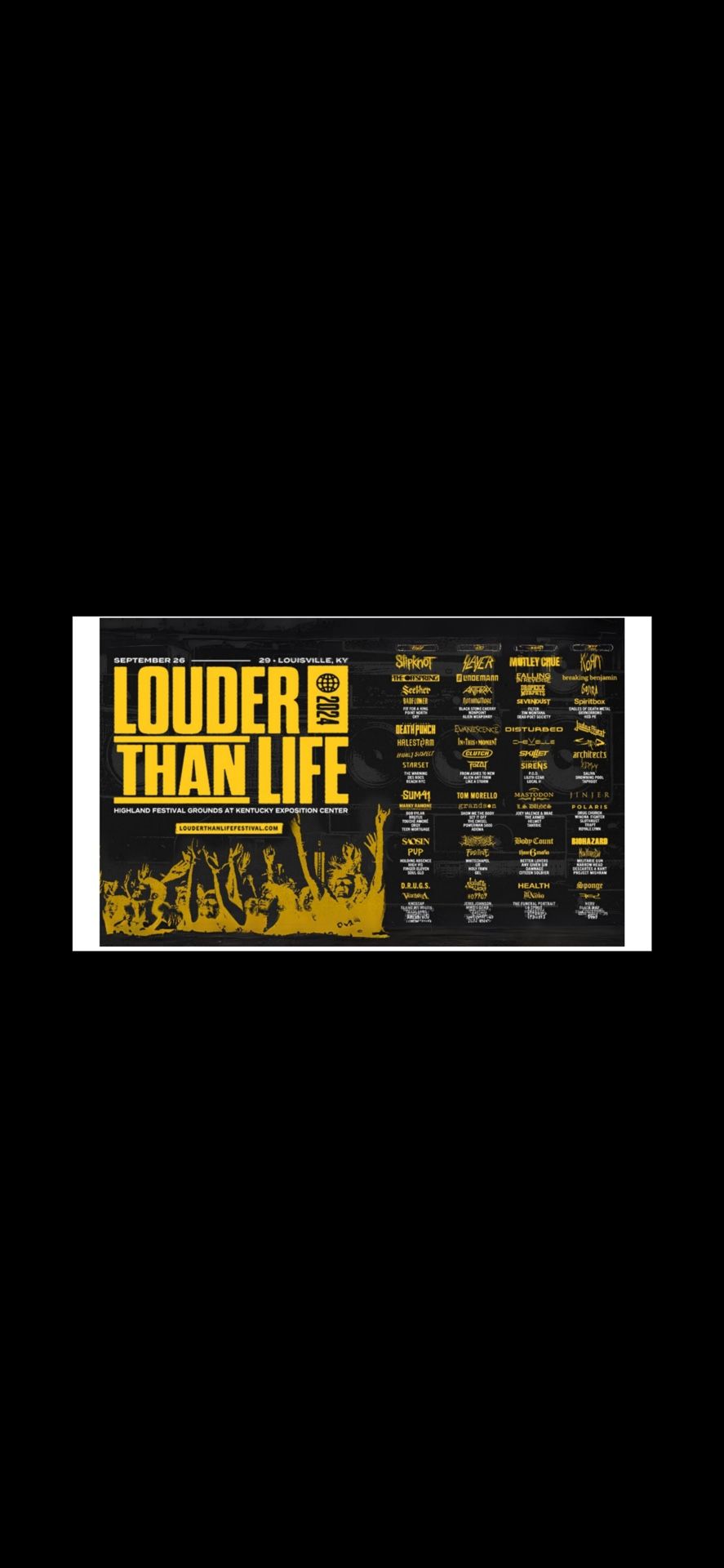 Louder Than Life GA 4 Day Passes