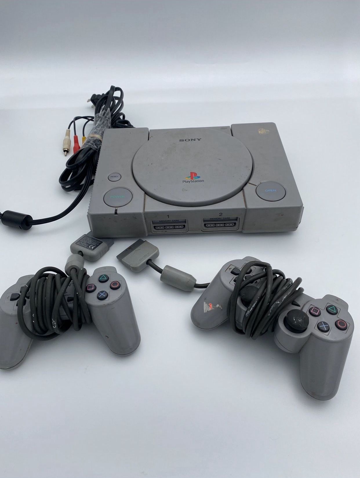 PlayStation 1 With 2 Controllers And Cords 