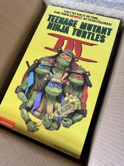 2023 SDCC Exclusive NECA Teenage Mutant Ninja Turtles III 3 Samurai 4 Pack TMNT