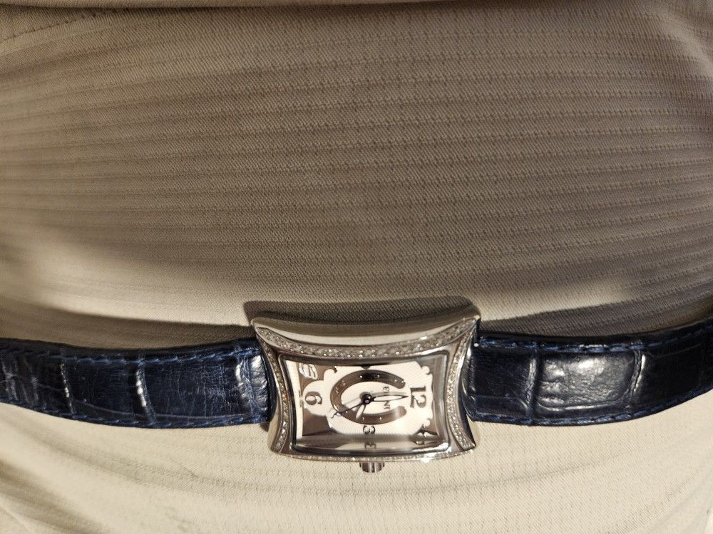 Elini Nazar Lucky Horseshoe Watch W/ Real Diamonds