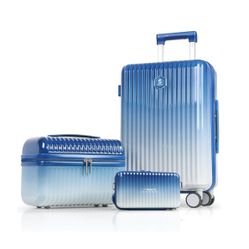 Somode Airline Approved Carry On Luggage with Spinner Wheels,Aluminum Framed Carry On Suitcase(Blue)