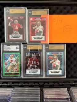 Joe Montana Pre-Proof 1/1 Lot