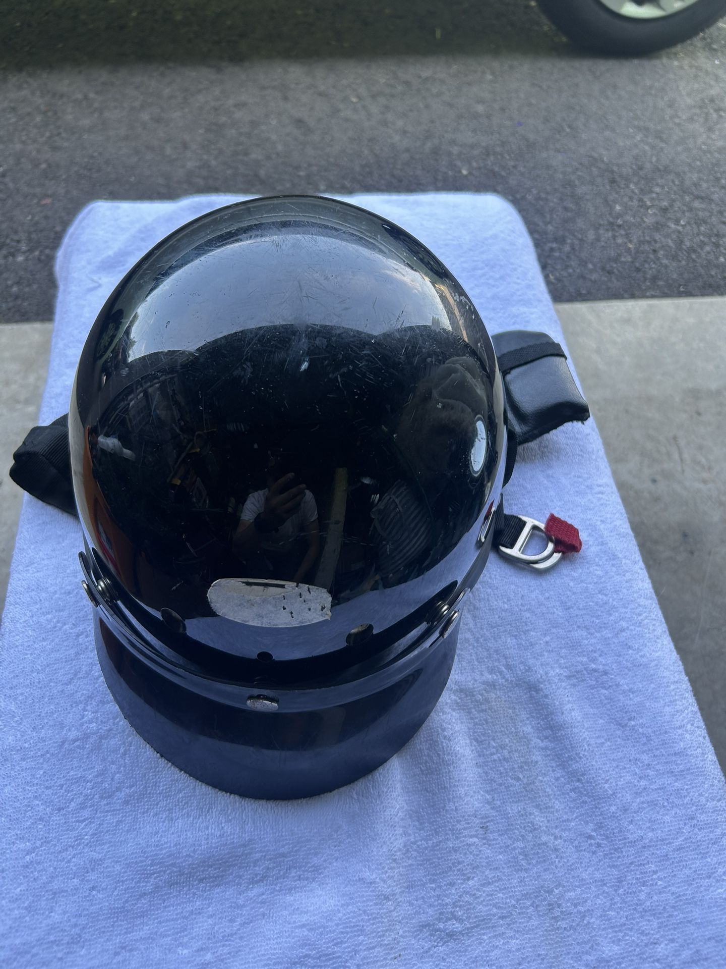 motorcycle helmet.