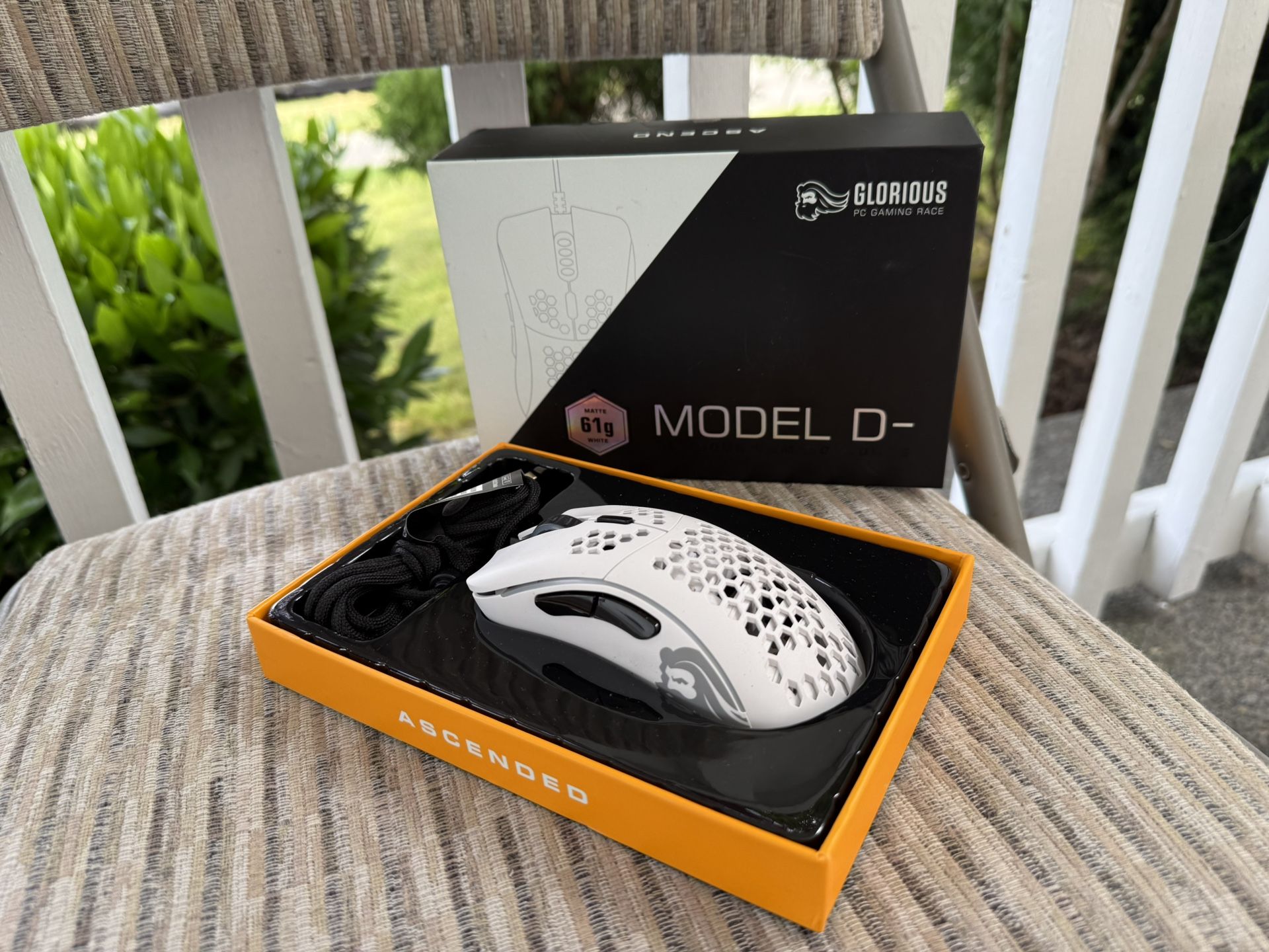 Glorious Model D- Gaming Mouse (Matte White) — Like New!