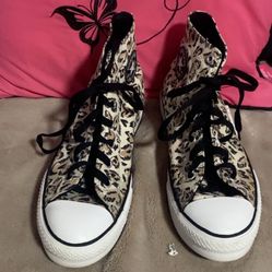 High Top Cheetah Converse
