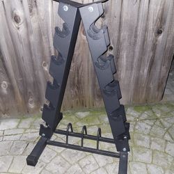 dumbell weights rack 
