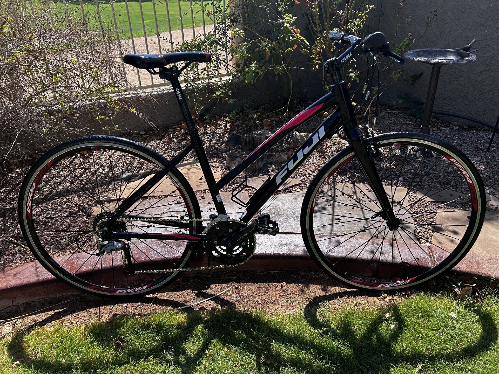 FUJI Absolute 1.7 Flat-Bar Women’s Road Bike, 27-speed, Medium Frame, 700c Wheels, FULL Tune-up