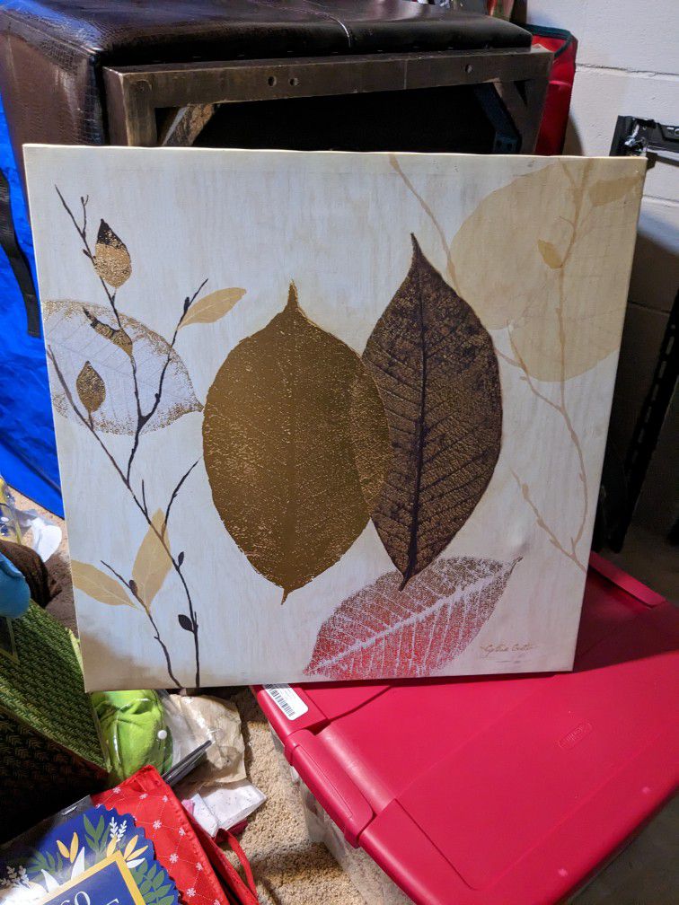 Free Gold Leaf Canvas Painting