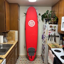 8’ Bloo Tide / Storm Blade Beginner Surfboard w/ fins and leash included