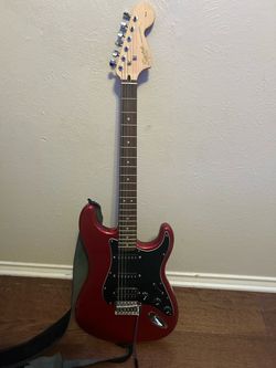 Red Squier Stratocaster