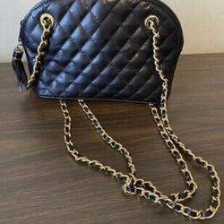 desini leather bag/ Crossbody Bag Black