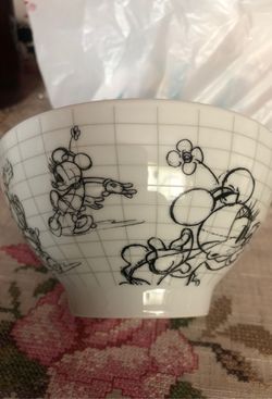 Mickey mouse plates and bowls