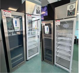 BEVERAGE FRIDGES WITH GLASS DOOR- GREAT SHAPE