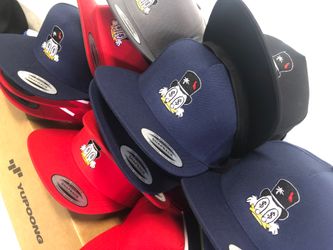 12 Yupoong Classics Snapbacks with your logo custom 3D Puff or Flat Embroidery $180 shipped