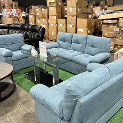 Living Room 3 Pcs Sofa Set / Juego de sofás de 3 piezas para sala de estar